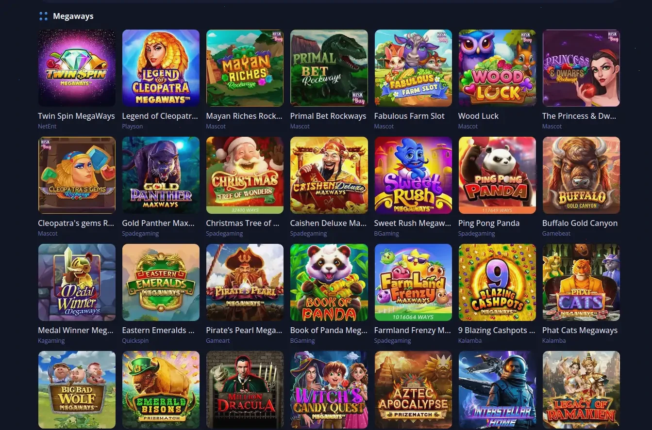 Race Up online casino gaming lobby overview